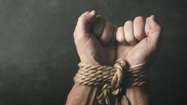 hands tied